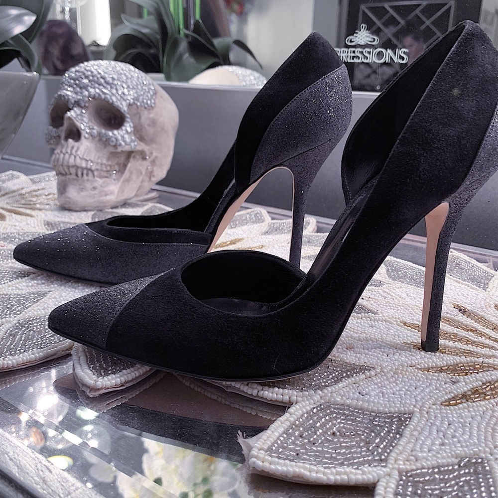 Oscar De La Renta Glitter Heels